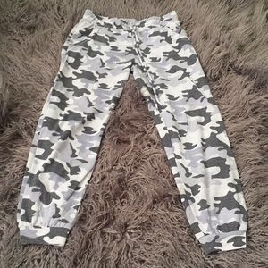 Camo print joggers